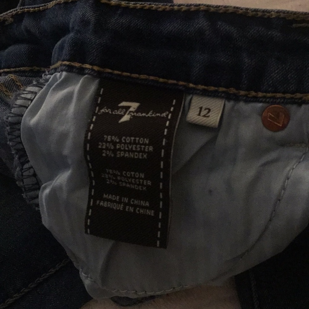 7 For All Mankind girl skinny crop jeans! - Picture 3 of 4